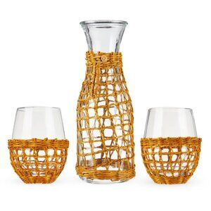 Twine Living Co - Island Carafe and Wine Glasses Set